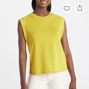 Nine Britton Yellow Sleeveless Tee